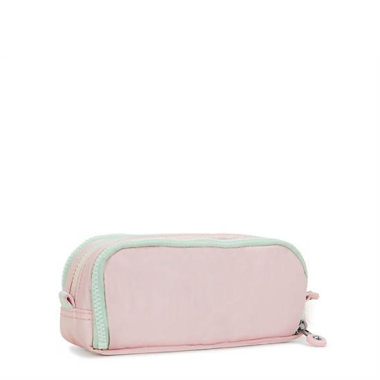 Kipling Gitroy Metallic Pencil Cases Pink / Metal | VMQFK6350