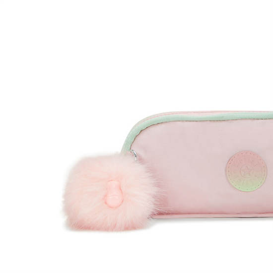 Kipling Gitroy Metallic Pencil Cases Pink / Metal | VMQFK6350