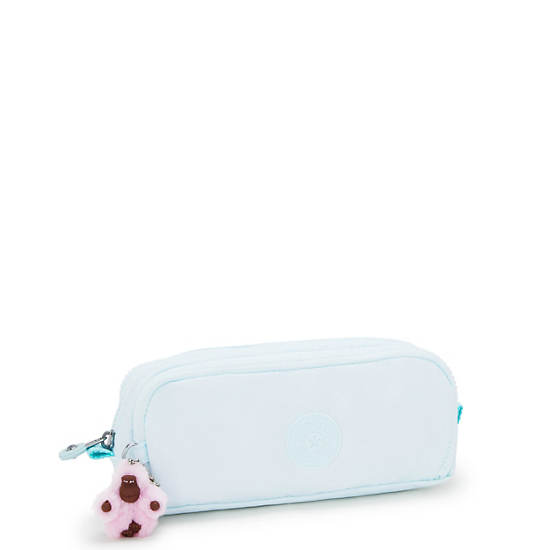 Kipling Gitroy Metallic Pencil Cases White / Blue | UNKTQ2630