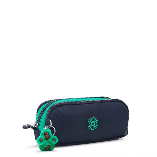 Kipling Gitroy Pencil Cases Blue / Green | OCXWI0512