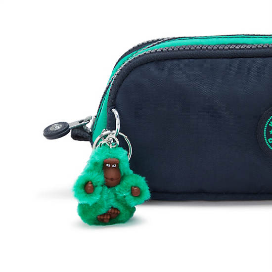 Kipling Gitroy Pencil Cases Blue / Green | OCXWI0512