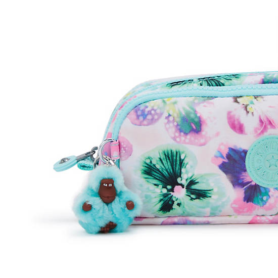 Kipling Gitroy Printed Pencil Cases Light Turquoise | XRQBT3629