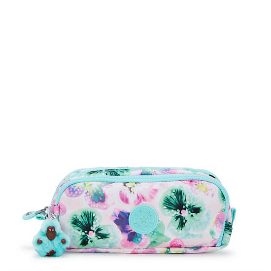 Kipling Gitroy Printed Pencil Cases Light Turquoise | XRQBT3629