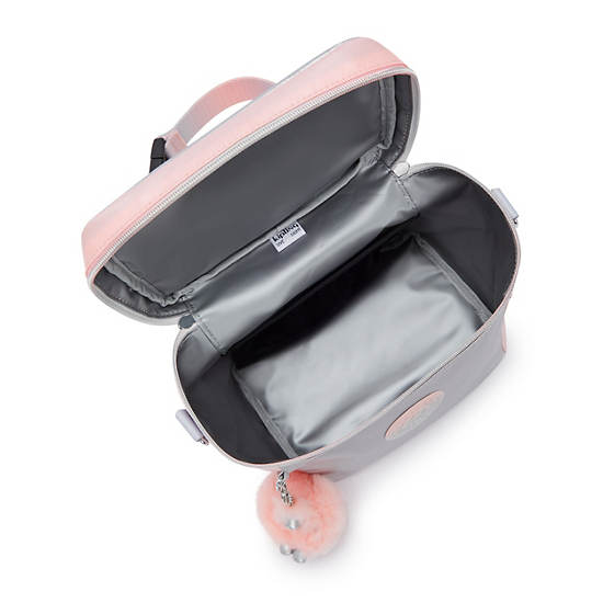 Kipling Graham Metallic Lunch Bags Pink / Silver | OYDXE8240