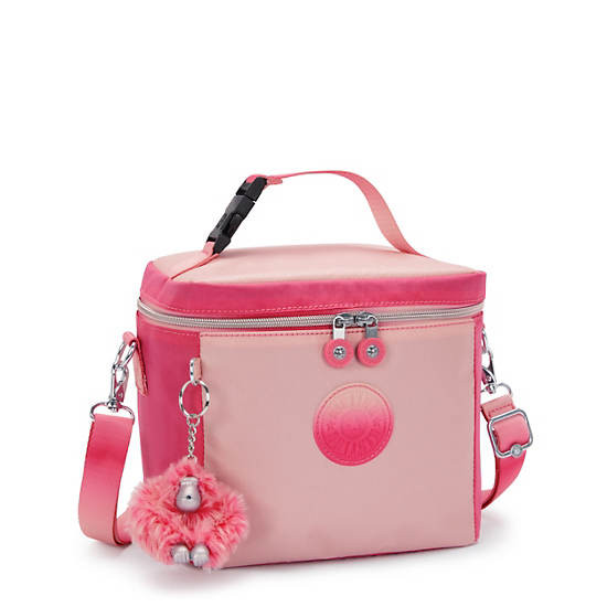 Kipling Graham Metallic Lunch Bags Pink | DZPRW8264