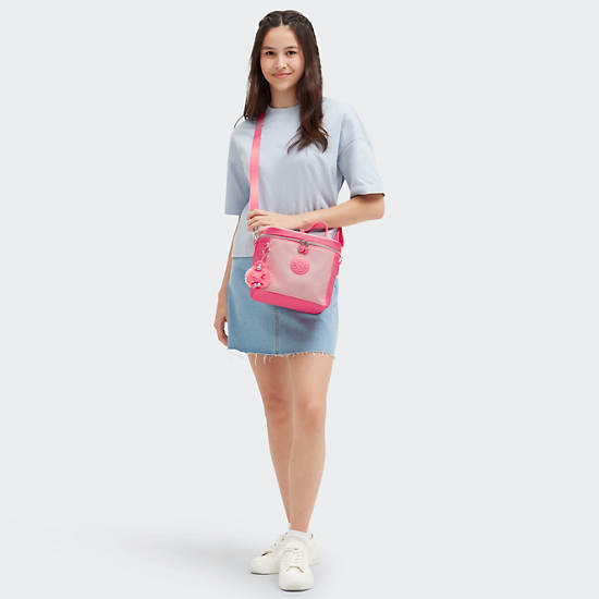 Kipling Graham Metallic Lunch Bags Pink | DZPRW8264