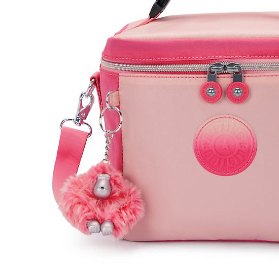 Kipling Graham Metallic Lunch Bags Pink | DZPRW8264