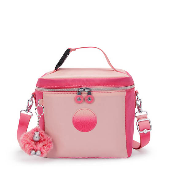 Kipling Graham Metallic Lunch Bags Pink | DZPRW8264