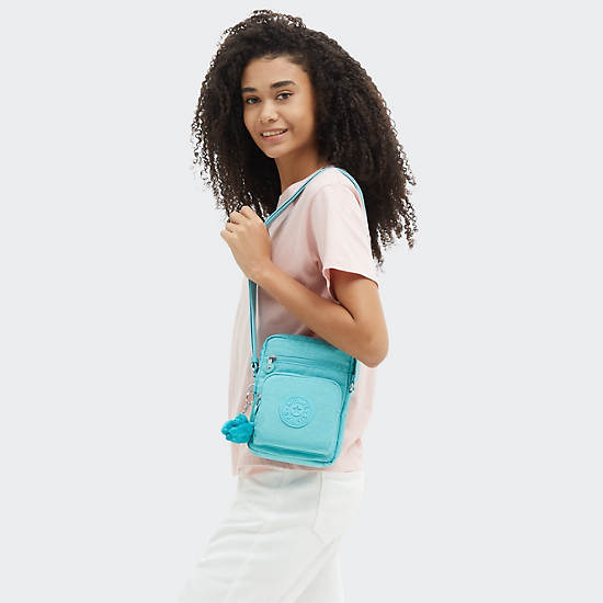 Kipling Gunne Crossbody Bags Light Turquoise | ELOUK1675