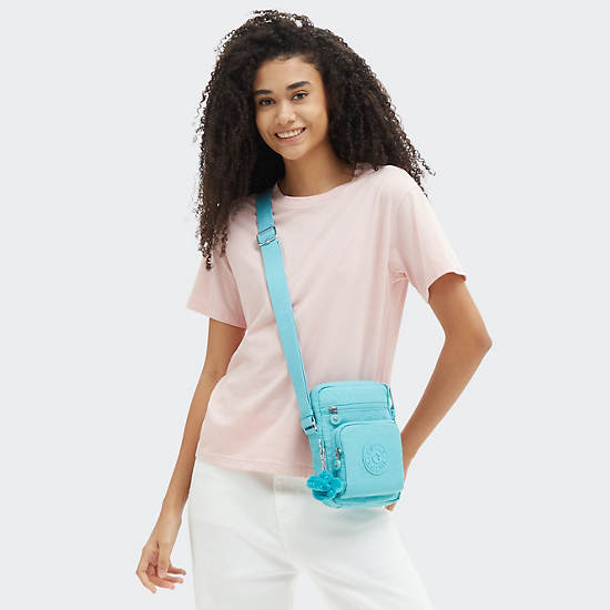 Kipling Gunne Crossbody Bags Light Turquoise | ELOUK1675