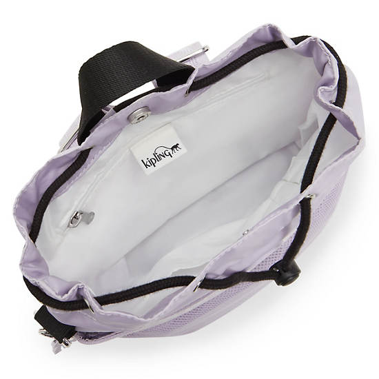 Kipling Hellen Drawstring Backpack Purple | WDVFJ8514