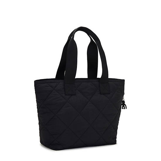 Kipling Irica Quilted Tote Bags Black | ZYJAI4029