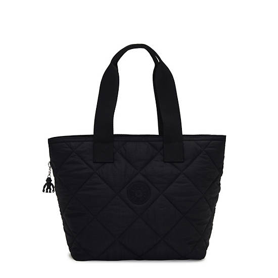 Kipling Irica Quilted Tote Bags Black | ZYJAI4029