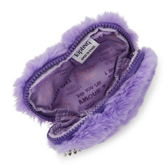 Kipling Jozi Emily In Paris Furry Mini Crossbody Bags Purple | QODFC5301