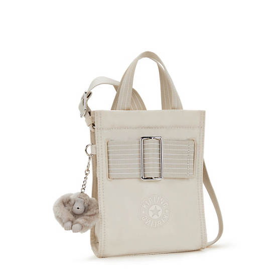 Kipling Jyri Metallic Crossbody Bags Beige | LSOKR3187