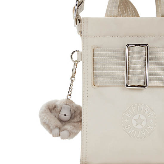 Kipling Jyri Metallic Crossbody Bags Beige | LSOKR3187