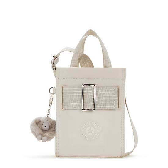 Kipling Jyri Metallic Crossbody Bags Beige | LSOKR3187