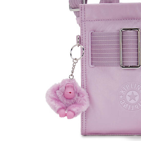 Kipling Jyri Metallic Crossbody Bags Metal / Purple | YDSHG5127