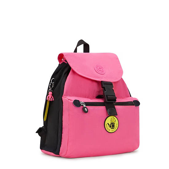 Kipling Keeper Backpack Body Glove Pink / Black / Yellow | ARJTF6208