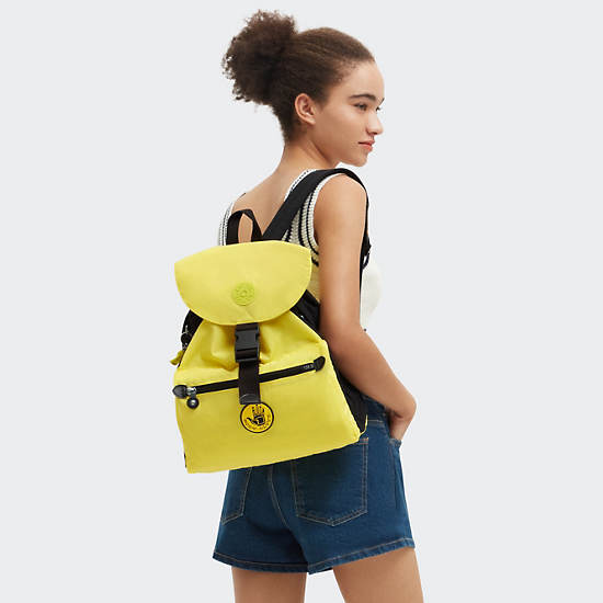 Kipling Keeper Backpack Body Glove Yellow / Black | DMZVH2901