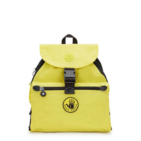 Kipling Keeper Backpack Body Glove Yellow / Black | DMZVH2901