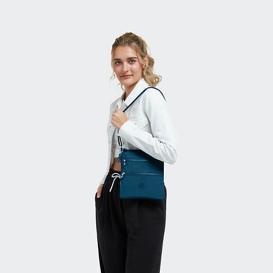 Kipling Keiko Crossbody Mini Bags Turquoise | FJPEI9301