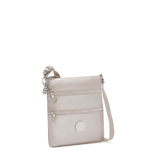 Kipling Keiko Metallic Crossbody Mini Bags Metal | AOLYI3284