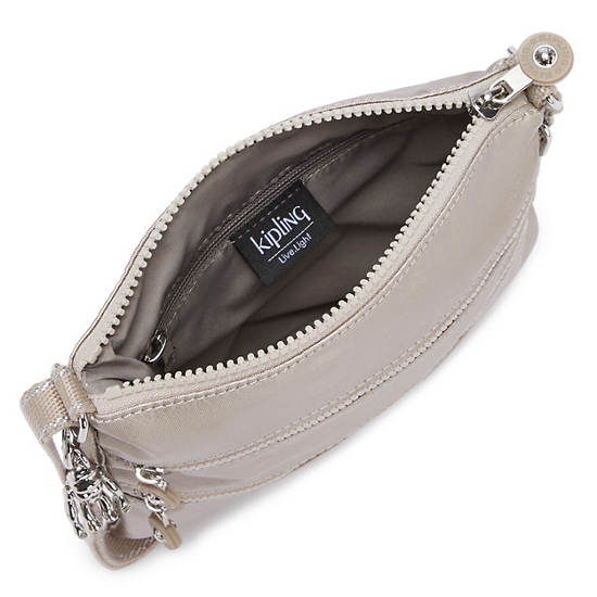 Kipling Keiko Metallic Crossbody Mini Bags Metal | AOLYI3284