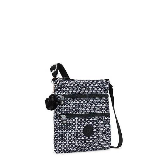 Kipling Keiko Printed Crossbody Mini Bags Grey / White / Black | NLJRS3127