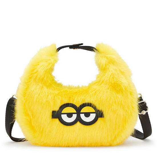 Kipling Kevin Furry Crossbody Bag Minions Yellow / Black / White | RADYL4186