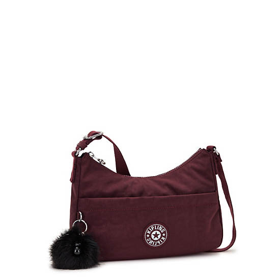 Kipling Larysa Shoulder Bags Deep / Burgundy | TDSHR6850