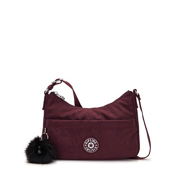 Kipling Larysa Shoulder Bags Deep / Burgundy | TDSHR6850