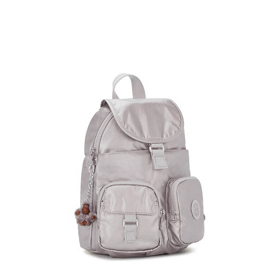 Kipling Lovebug Metallic Small Backpack Silver / Metal | ZLVTJ8290