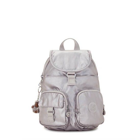 Kipling Lovebug Metallic Small Backpack Silver / Metal | ZLVTJ8290