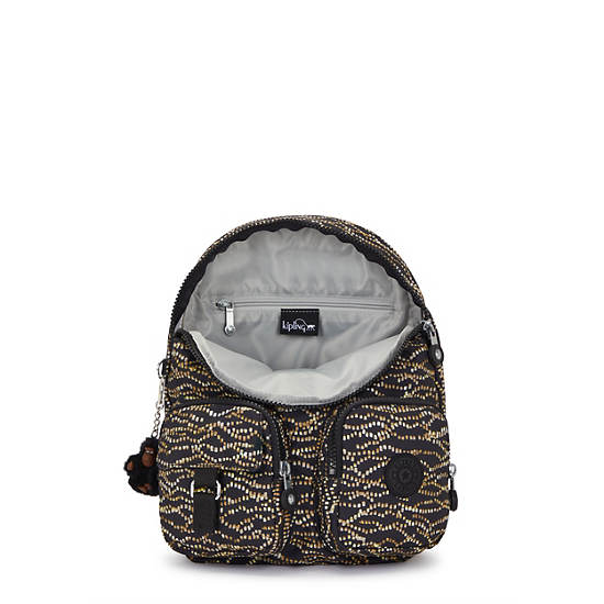 Kipling Lovebug Printed Small Backpack Gold / Black | DFXZR3297