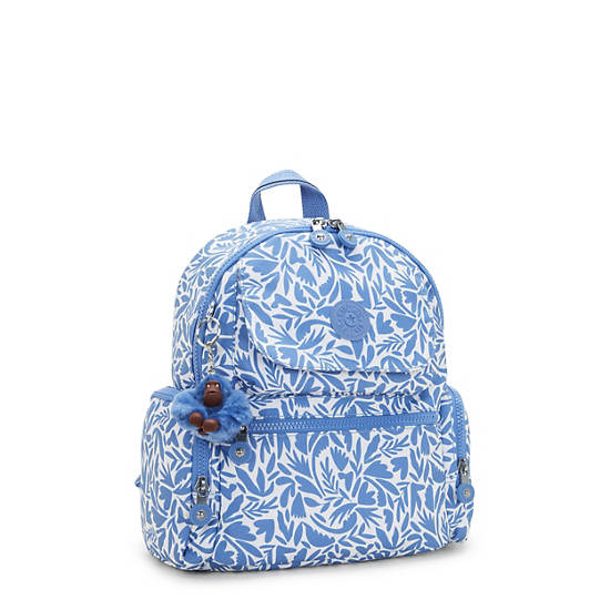 Kipling Matta Printed Backpack Blue / White | FKWAC2795