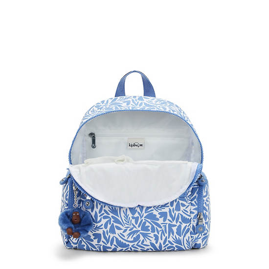 Kipling Matta Printed Backpack Blue / White | FKWAC2795