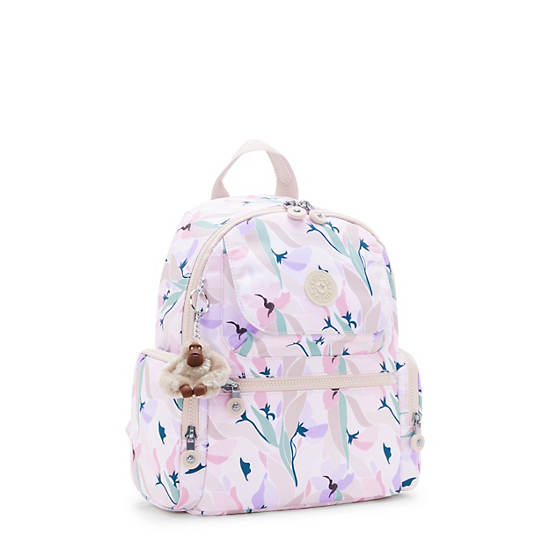 Kipling Matta Printed Backpack Pink / Blue / Green | ITWXR1048