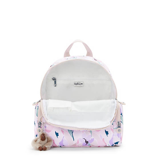 Kipling Matta Printed Backpack Pink / Blue / Green | ITWXR1048