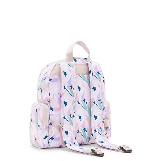 Kipling Matta Printed Backpack Pink / Blue / Green | ITWXR1048