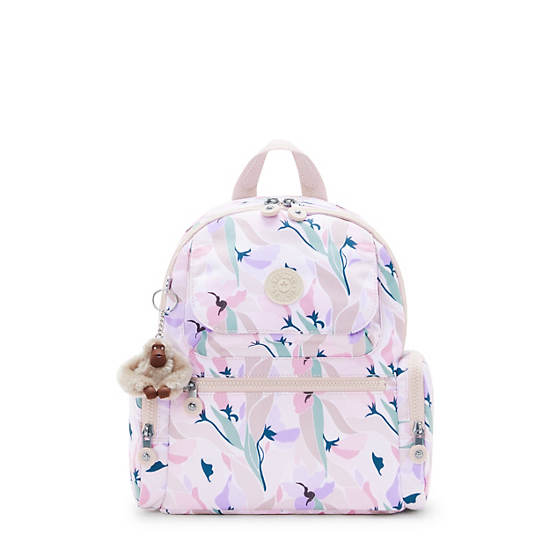 Kipling Matta Printed Backpack Pink / Blue / Green | ITWXR1048