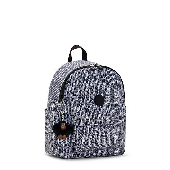 Kipling Matta Up Printed Backpack Grey / Black | NUCPR2684