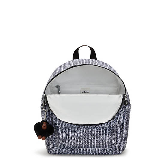 Kipling Matta Up Printed Backpack Grey / Black | NUCPR2684