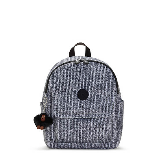 Kipling Matta Up Printed Backpack Grey / Black | NUCPR2684