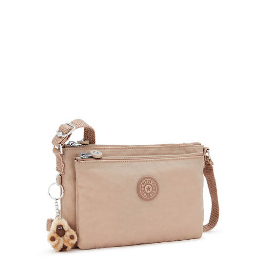 Kipling Mikaela Crossbody Bags Light Brown | ZTNKI4023