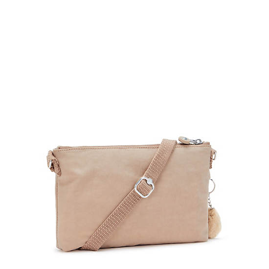 Kipling Mikaela Crossbody Bags Light Brown | ZTNKI4023