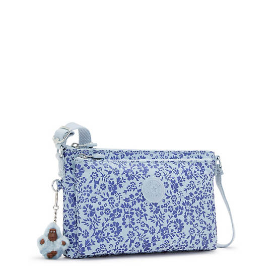 Kipling Mikaela Metallic Crossbody Bags Blue / White | EVZBU7290