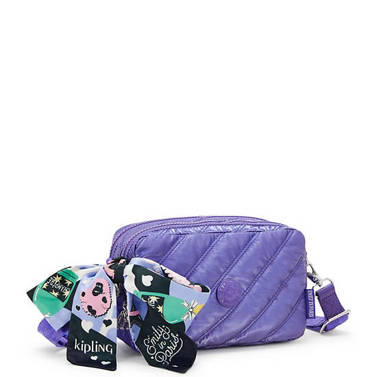 Kipling Milda Emily In Paris Quilted Crossbody Bags Purple | YFSIK0682