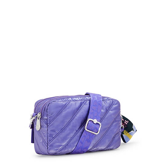 Kipling Milda Emily In Paris Quilted Crossbody Bags Purple | YFSIK0682