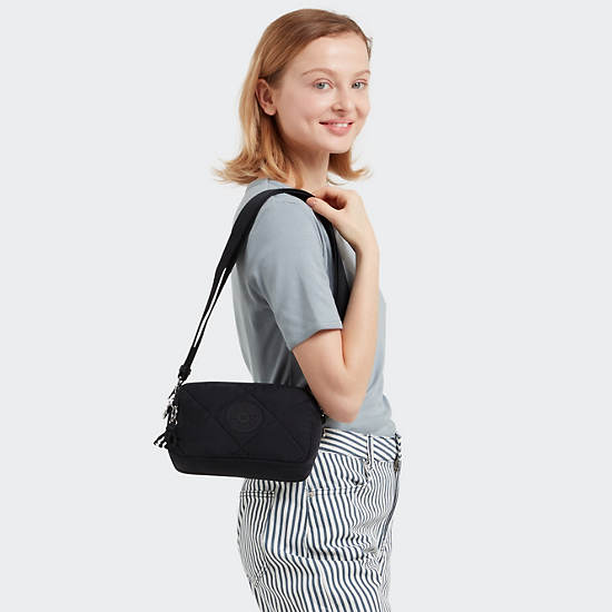 Kipling Milda Quilted Crossbody Bags Black | BYPAM4678